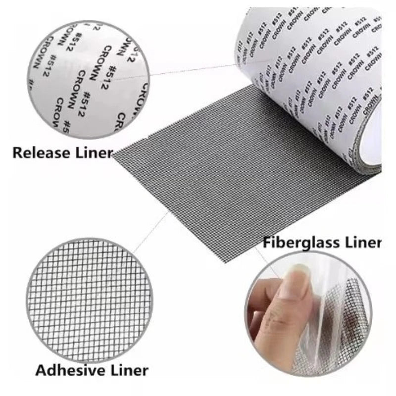 ruban moustiquaire adhésif réparation écran fenêtre porte anti moustiques patch réparation trous self adhesive