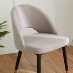 chaise moderne tissu petits points rose clair vert menthe bleu marine beige clair jaune