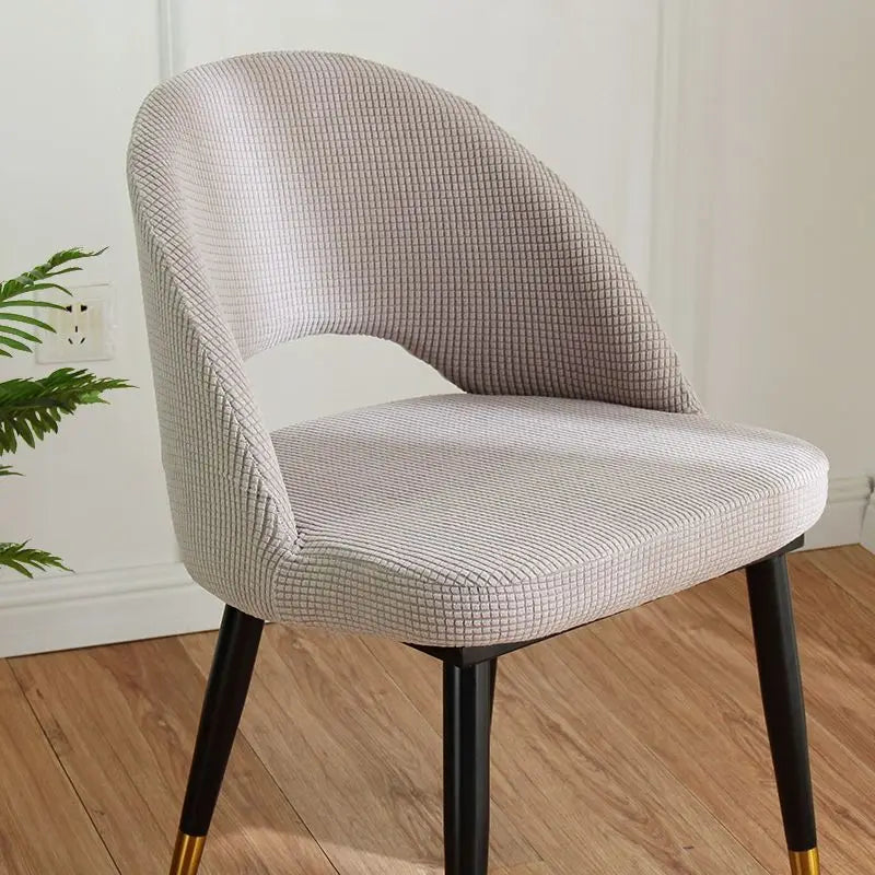 chaise moderne tissu petits points rose clair vert menthe bleu marine beige clair jaune