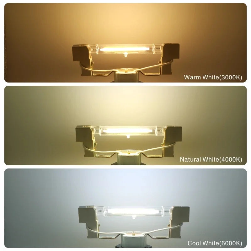 ampoule led r7s tube blanc moderne projecteur clips fixation intérieur salon