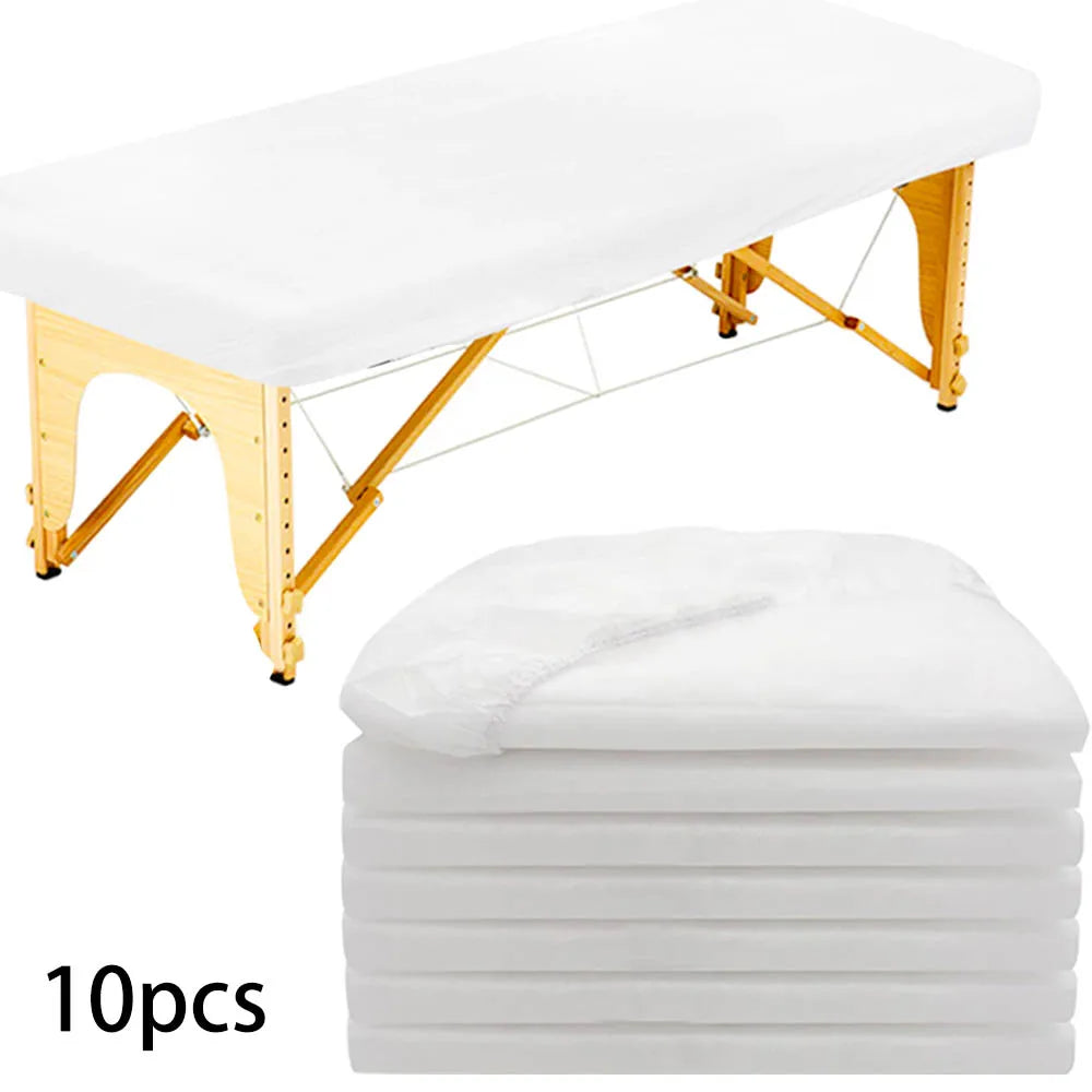 couvre lit jetable blanc élastique massage table moderne 35x86 pouces pack 10pcs