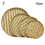 paniers rangement bambou tressé traditionnels rustiques naturels artisanat