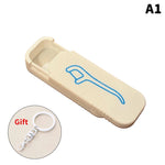 brosse dents interdentaire anneau cle moderne pratique blanc rouge