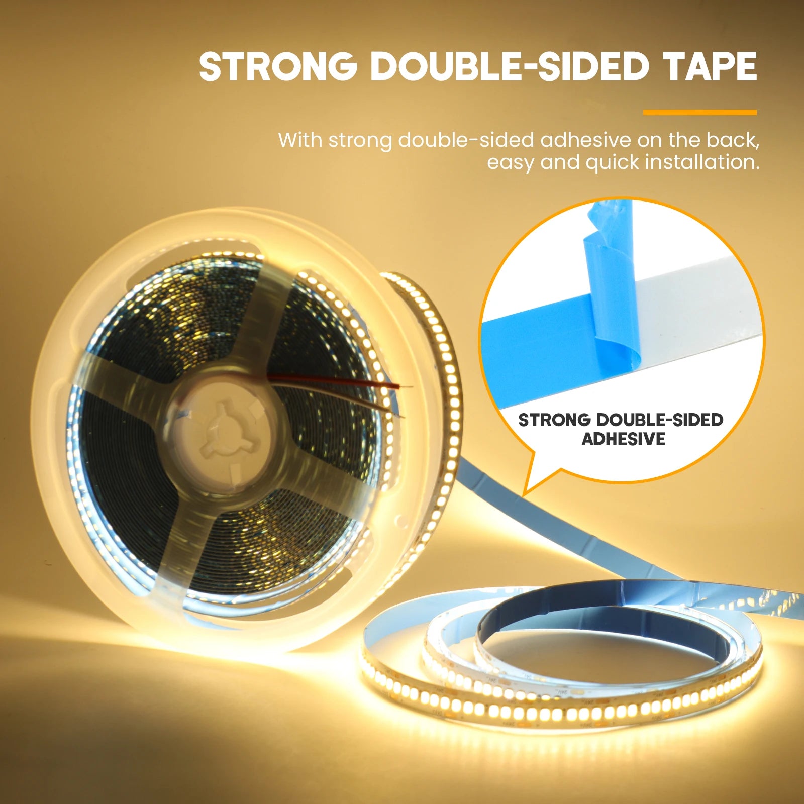 Détail du ruban LED flexible 12V avec LED SMD2835