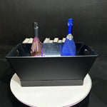 cuve glace transparente opacité légère moderne cuve bouteilles champagne glaçons rechargeable led blanc lumière