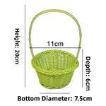 panier tressé rotin réutilisable couleur beige blanc vert rose traditionnel respectueux environnement poignée