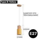 suspension lumineuse moderne blanc bleu orange rose jaune rayures verticales opaques gu10
