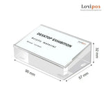 support présentation transparent moderne 90mm 57mm acrylique sans fixation card holder note holder