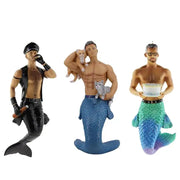 Ornement de Noël acrylique sirène et merman - Décoration originale pour sapin et intérieur