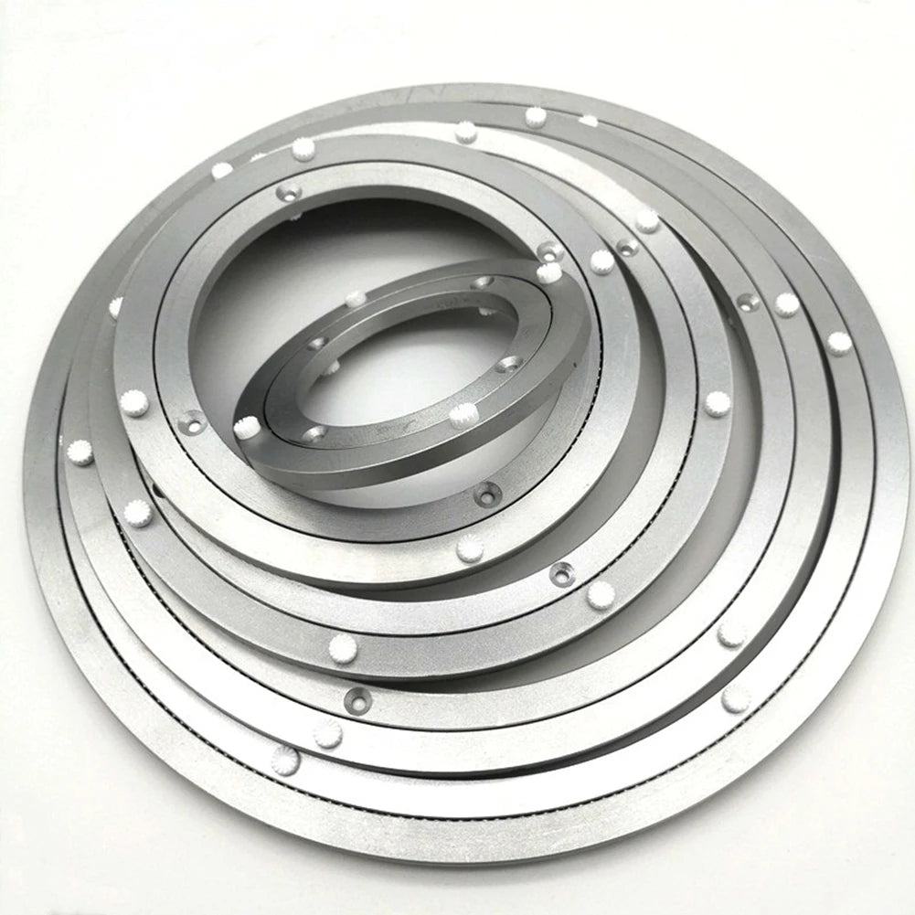 anneau table argenté moderne adhésif diamètre 16 pouces lisse opaque métal cuisine
