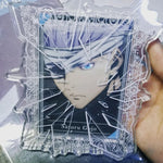 cadre photo acrylique manga effets cassés transparent coloré personnages animesbrisés gravuresbaroques fixationsmurales