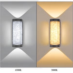lampe murale moderne led 10w noir blanc texture granulée éclairage quotidien chambre salon entree