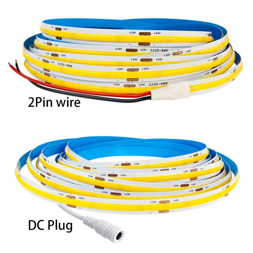 ruban led flexible bleu jaune moderne adhésif 8mm 4mm blanc chaud froid minimaliste
