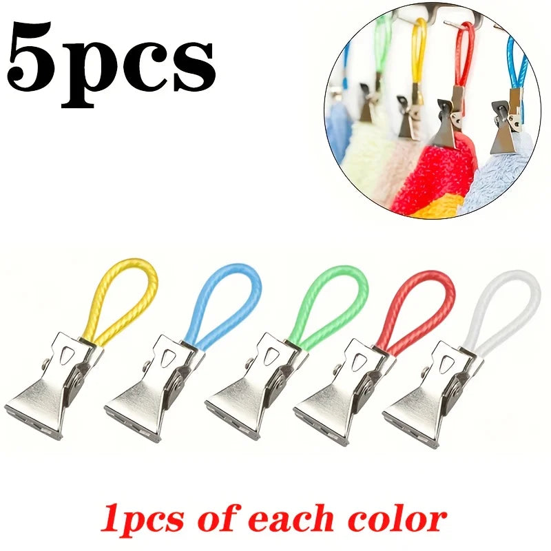 clips linge couleur moderne utilitaire tissu varié serviettes suspendre crochet métal brillant