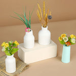 vases silicone rayés blanc bleu moderne ensemble quatre déco bricolage