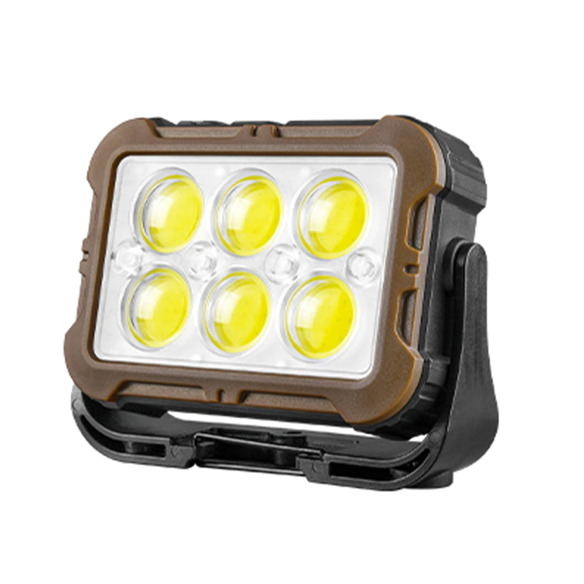 lampe travail solaire rechargeable portable aimantée noir marron bleu mat robuste camping