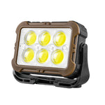lampe travail solaire rechargeable portable aimantée noir marron bleu mat robuste camping