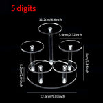 présentoir transparent moderne adhésif support rond supports circulaires figurines bouteilles vernis