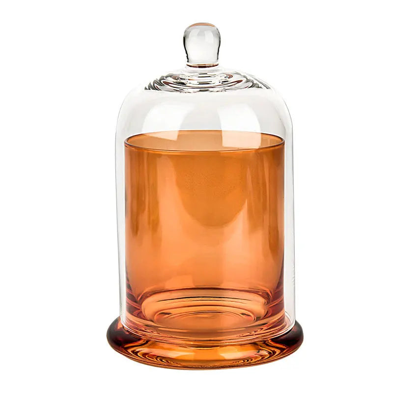 cloches verre moderne argenté violet rose vert transparentes