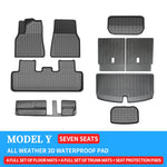 tapis sol voiture noir fibres carbone moderne imperméable coffre siège protection