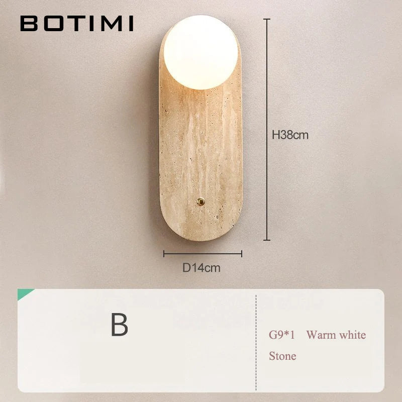 lampe murale moderne bois naturel texture grunge éclairage chambre entrée fixée mur