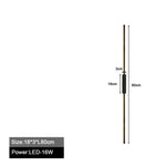 lampes murales led modernes minimaliste noir blanc chaud 60cm 80cm 100cm chambre cuisine salle