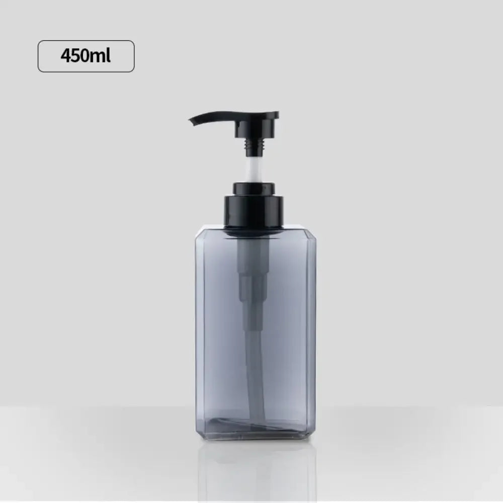 distributeur savon liquide bleu vert transparent contemporain 250ml 450ml 650ml pompe bouchon rechargeableextérieurvoyage