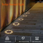 lampe solaire ip68 étanche extérieure noir blanc modernes led perforations direct placement jardinétalement
