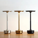 lampe table led rechargeable tactile or argent noir veilleuse portable chambre lecture gradation continue