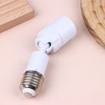 adaptateur ampoule e27 blanc moderne rotation 360 degrés métal réglable fixe led