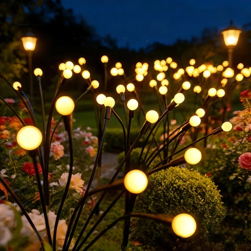 guirlande lumineuse solaire moderne blanc chaud boules sphériques extérieur patio jardin led ip65