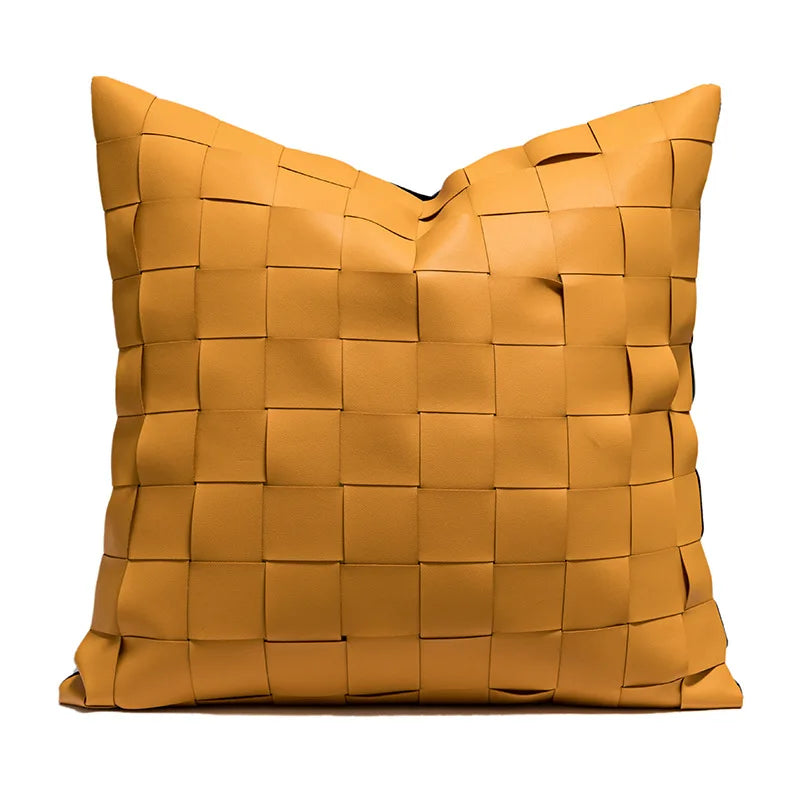 coussin géométrique laine coton contemporain beige gris noir décoratif sofa lit voiture