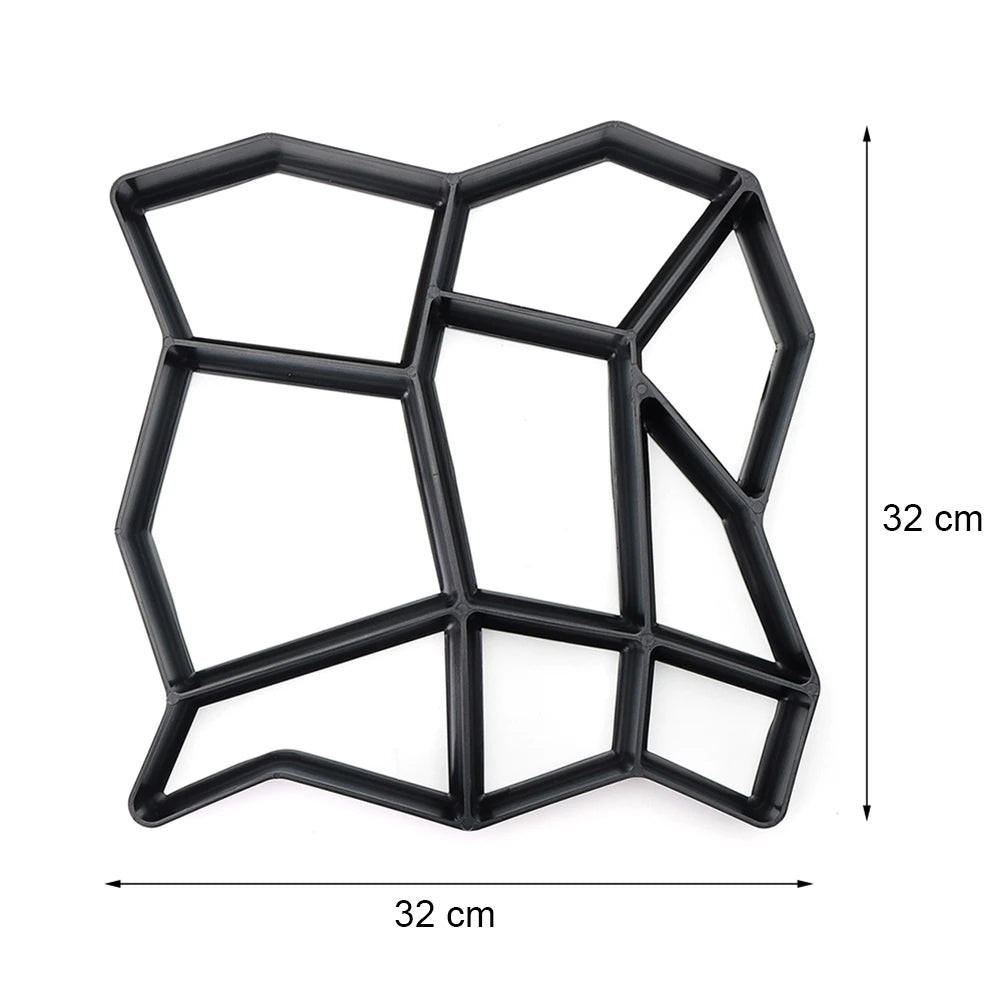 moule brique jardin hexagonnel moderne gris clair plastique construction décorationextérieur