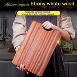 planches découper bois marron foncé traditionnel grain naturel anti moisissure respectueux environnement poignée métal