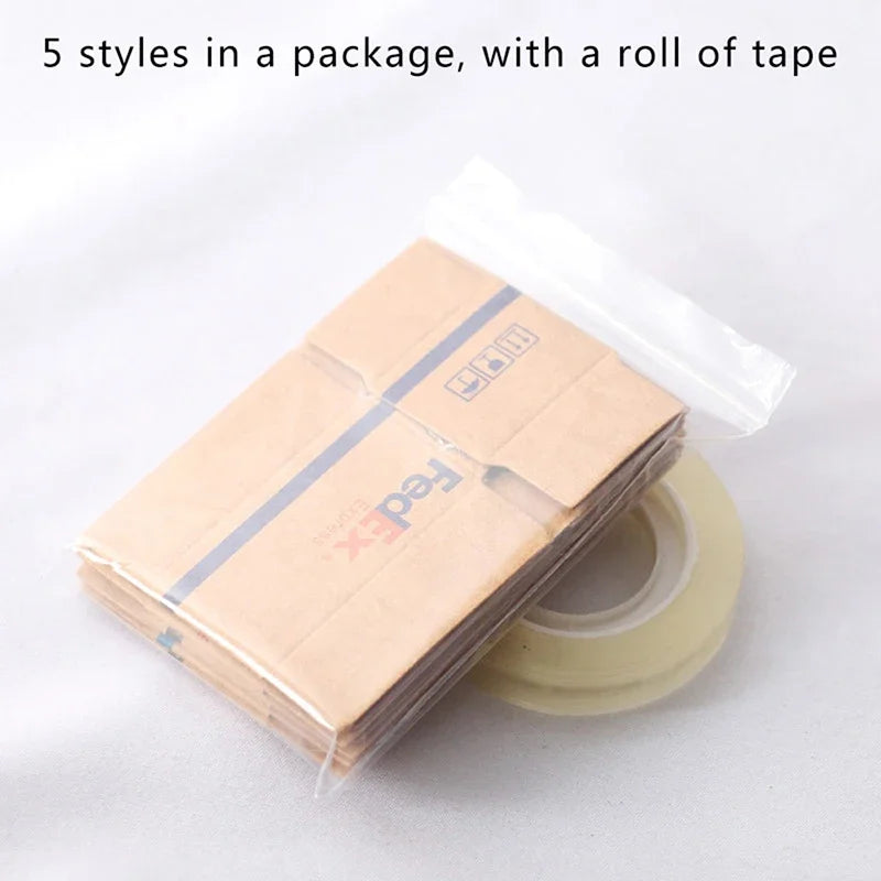 miniatures colis FedEx DHL Amazon UPS EMS STO SF express carton papier opaques logos