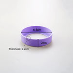 bracelet silicone rond unis couleur simple poignet protection souple résistant usure
