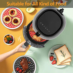 grilles cuisson friteuse air silicone antiadhésif rouge noir moderne cuisine vapeur
