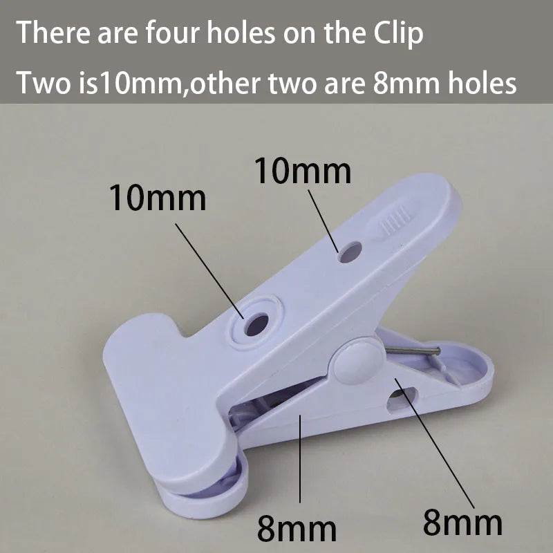 pinces clous noirs blancs pratiques modernes deux trous 10mm deux trous 8mm clips