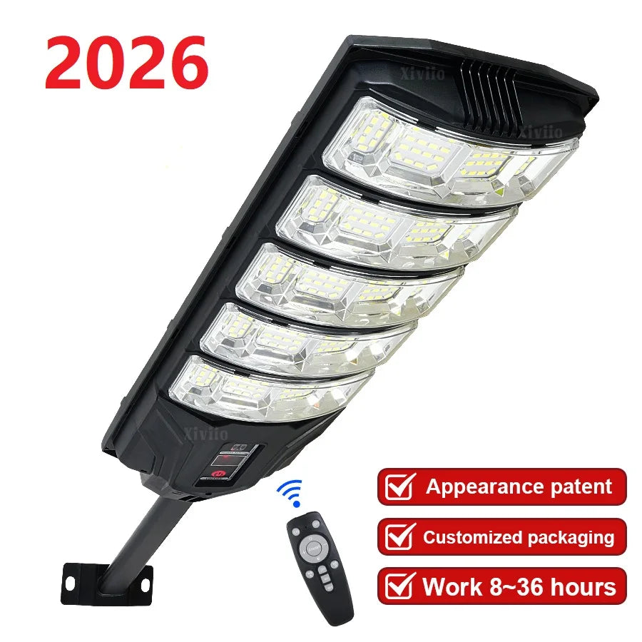lampe solaire extérieure led noir ip65 moderne télécommande contrôle distant