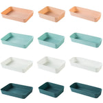 organisateur rangement moderne vert blanc orange plat lisse durable respectueux environnement minimaliste multifonctionnel