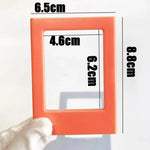 cadres photo magnétiques modernes rose bleu vert orange réfrigerateur maison