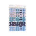 sticker rond minimaliste bleu rose gris blanc adhésif decoration journal 120pcs moderne unitaire