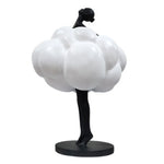 ornement sculptural figure humaine nuage abstrait moderne noir blanc intérieur décoration maison