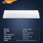 lampe led blanc froide 48 72 84 108 leds 10 watts moderneintérieur double face