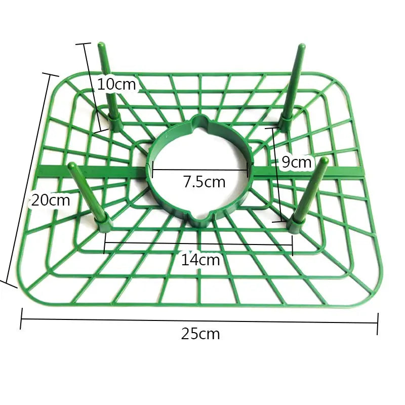 support fraise vert foncé grille pratique robuste balcon jardin anti salissure 20cm 25cm