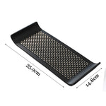 plateau rangement noir tissu géométrique moderne vaisselle mélamine utilisation salon entrée cuisine decoration