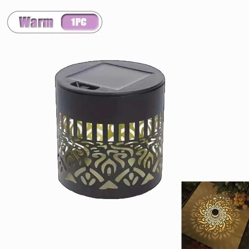 projecteur solaire mandala multicolore moderne auto extérieur jardin décoration adhésif résistant