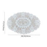serviettes table classiques dentelle blanche taille 17x28cm 19x30cm 29x42cm 18cm 27cm