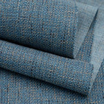 tissu polyester texturé moderne fleurs séchées jaunes feuille bleue antidérapant