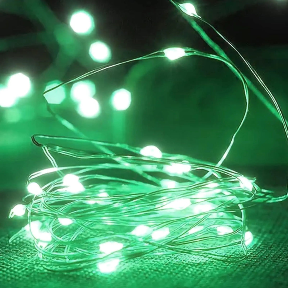 guirlande lumineuse led fil cuivre usb violet vert moderne décoration noël anniversaire chambre salon